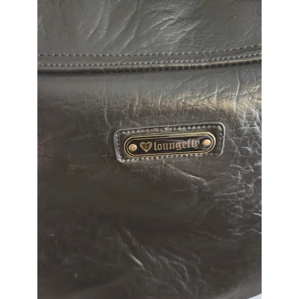 Loungefly Woman's Vaulted Retro Brown Owl Patchwork Crossbody Messenger Bag